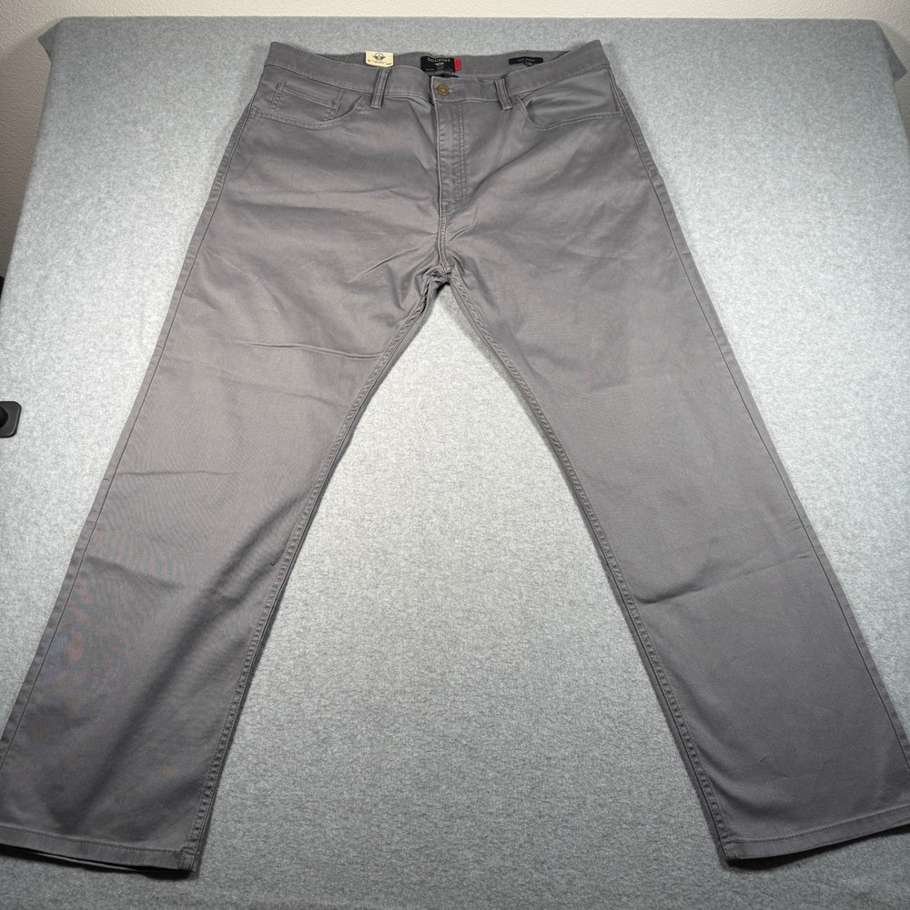 Dockers All Seasons Tech Jean Cut Straight Fit Pants Grey 38x30 TruTemp365